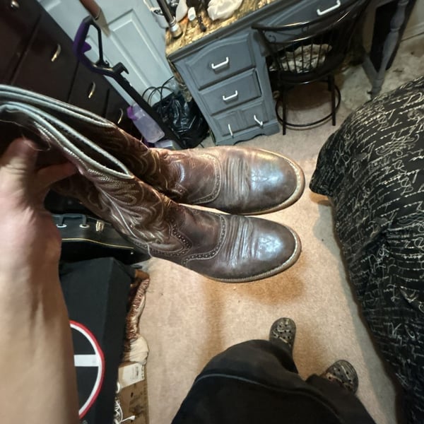 Ariat Brown Leather Western Cowboy Boots
