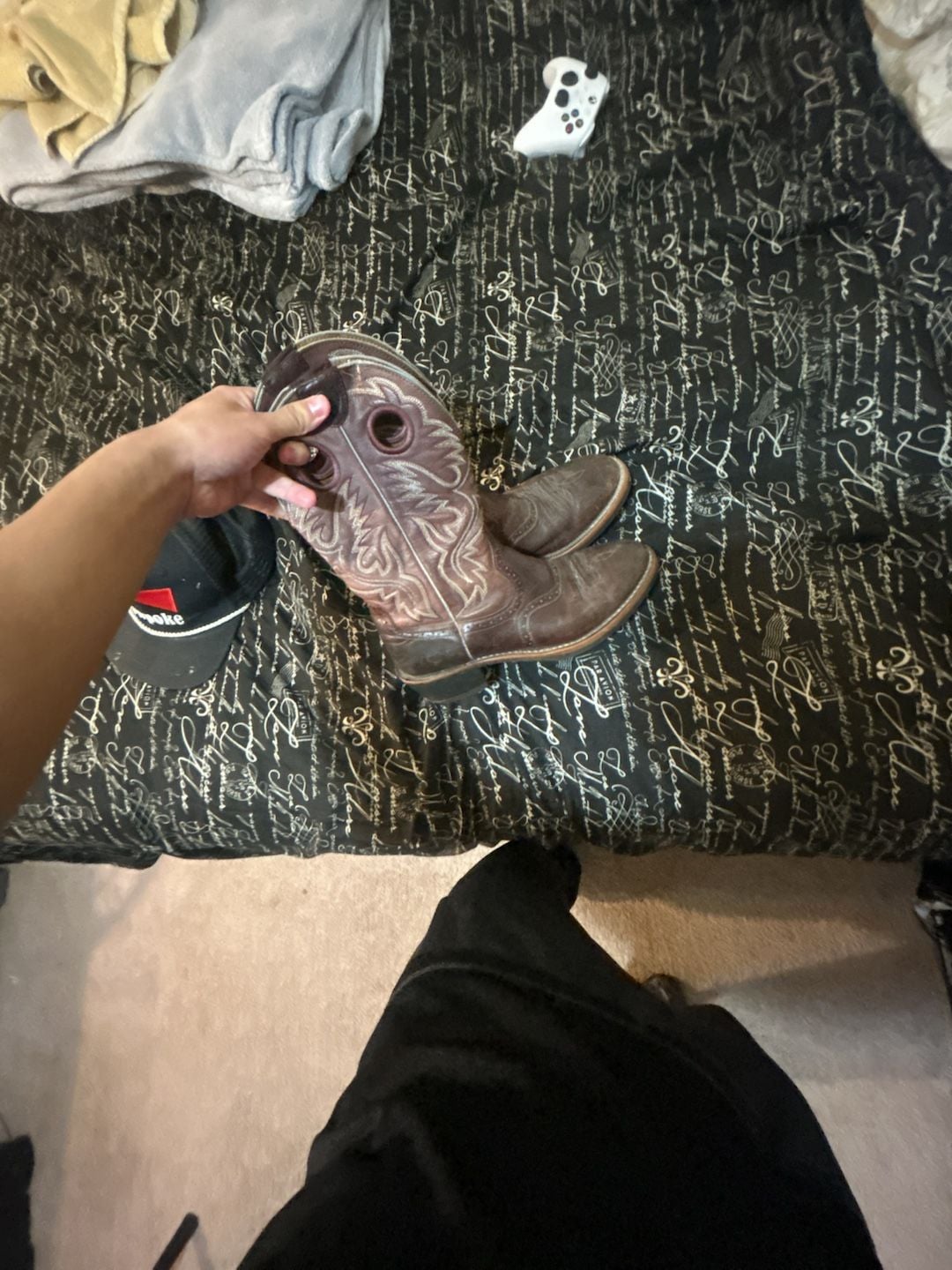 Ariat Brown Leather Western Cowboy Boots 3