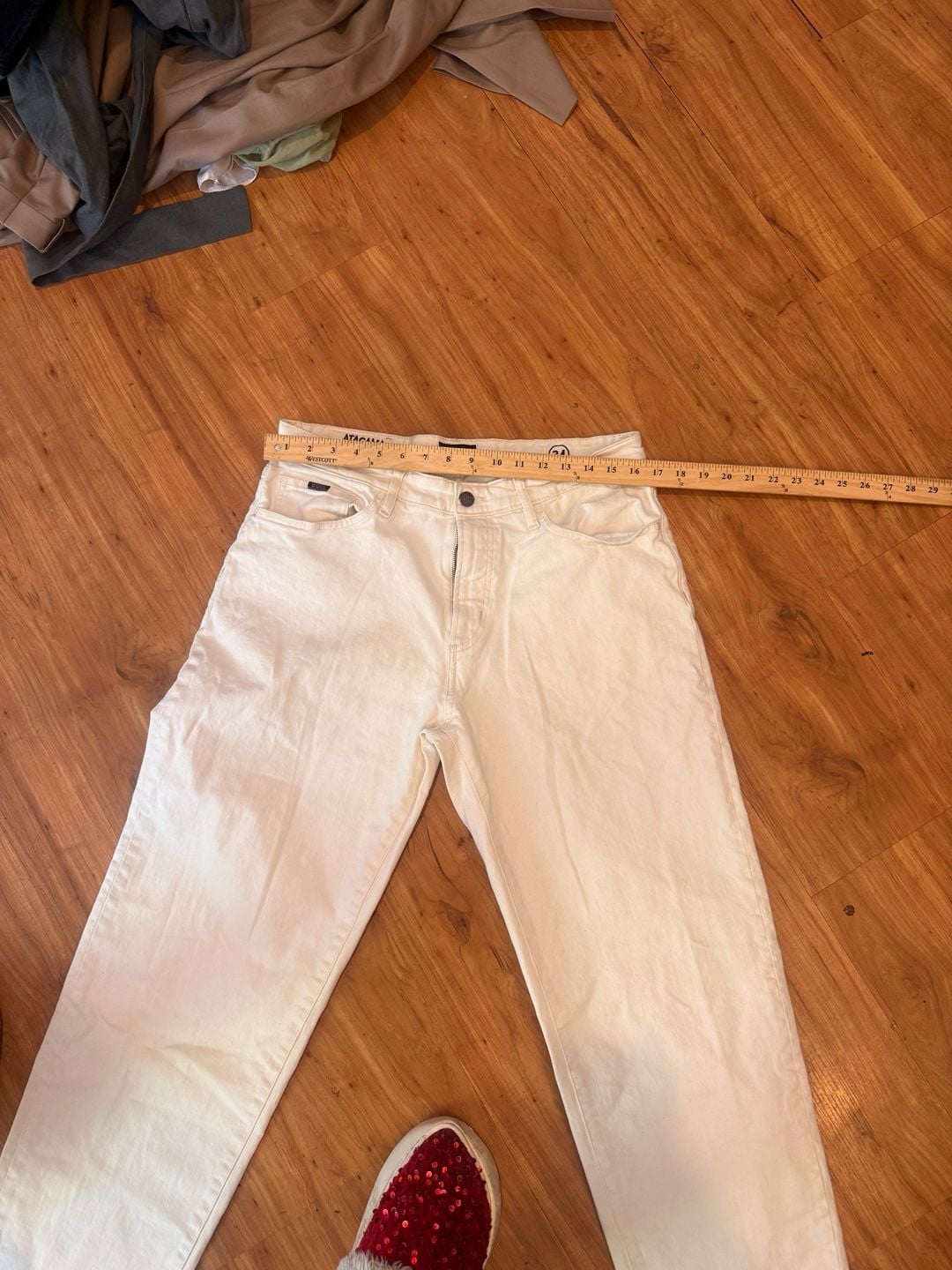 Boss Karamba Jeans Size 34x32 White Denim Pants 8
