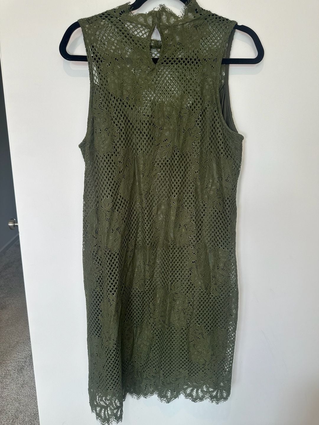 NWT Cato Green Lace Sleeveless Dress 5