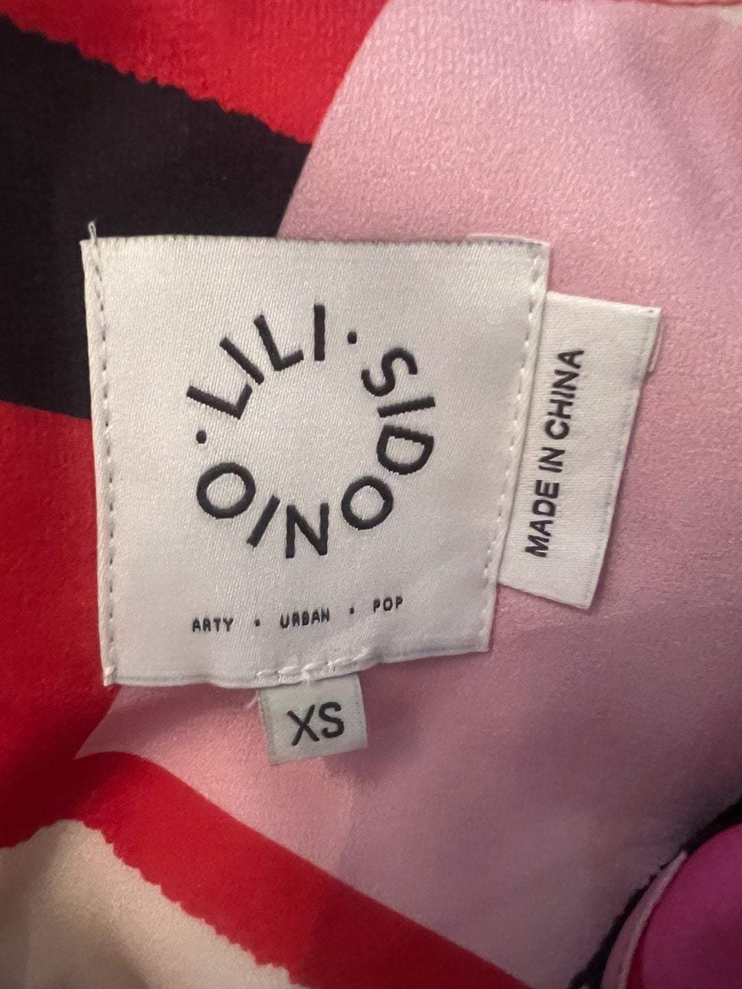Lili Sidonio Shift Dress Size XS Geometric Print 3