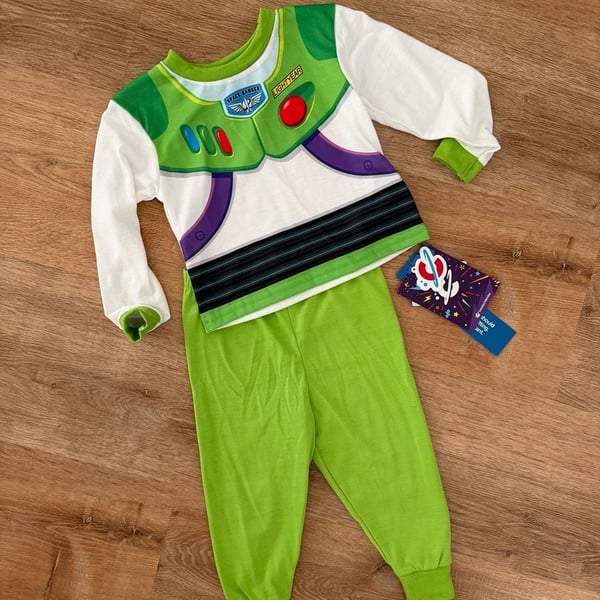 Character.com Disney Toy Story Buzz Lightyear Pyjamas Size 2T