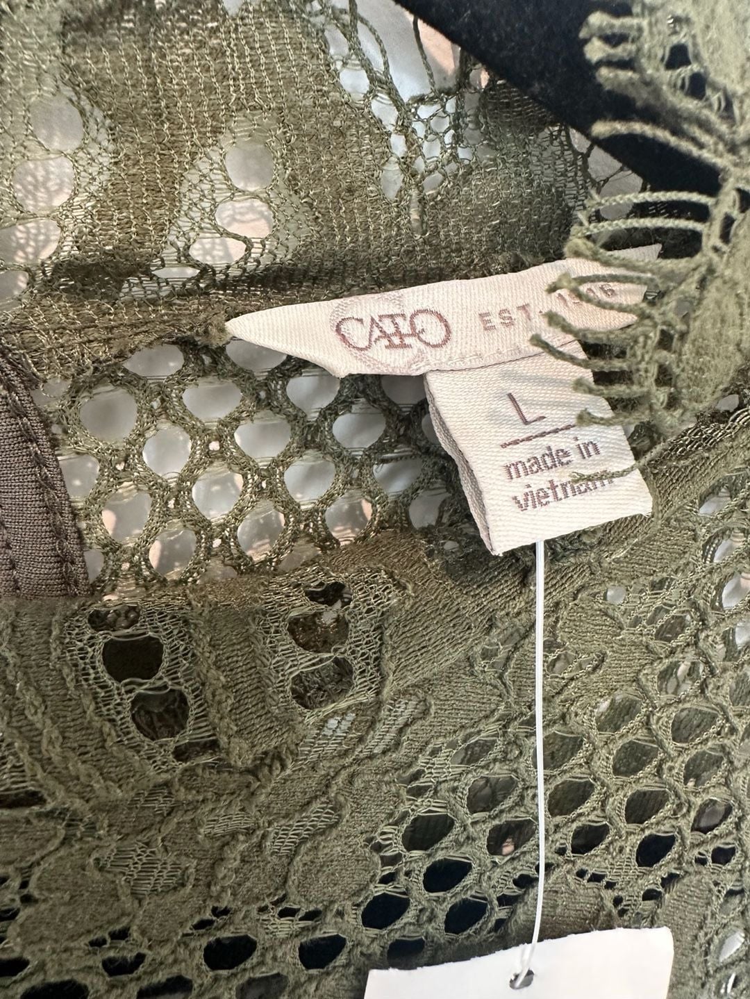 NWT Cato Green Lace Sleeveless Dress 3