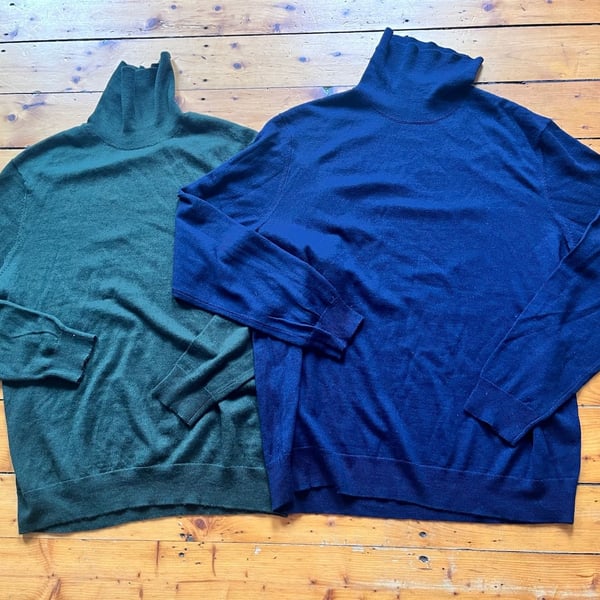 Club Room Turtleneck Sweater Size XL Merino Wool Blend Lot Of 2