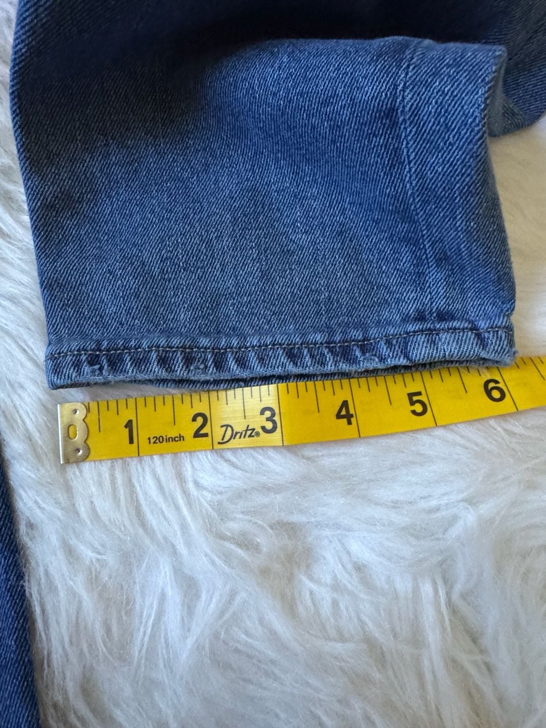 American Eagle Stretch Ripped Super High-Waisted Straight Jean Size 6 Blue 12