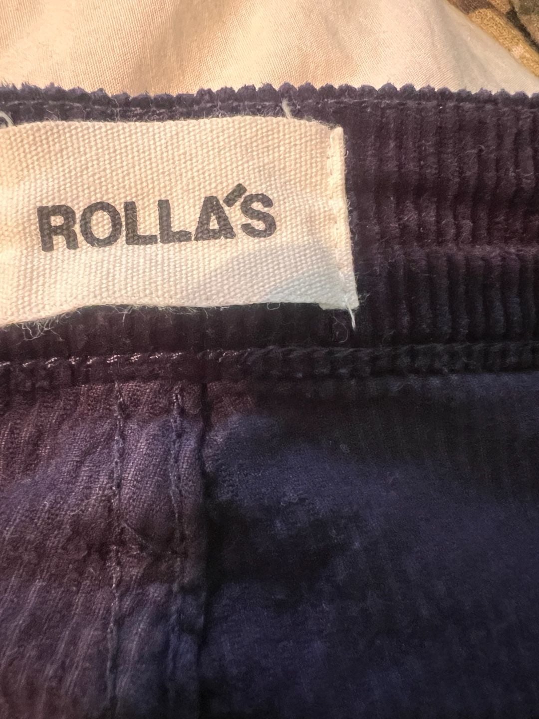 Rolla's Eastcoast Flare Corduroy Pants Size 28 Navy 4