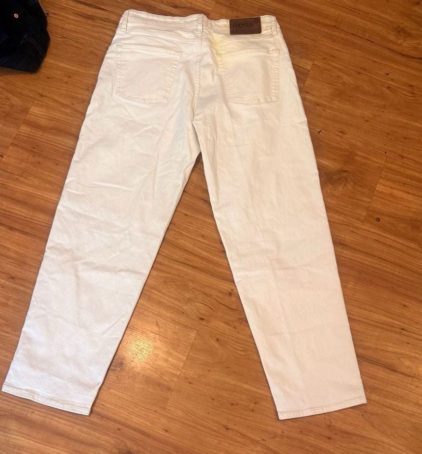 Boss Karamba Jeans Size 34x32 White Denim Pants 11