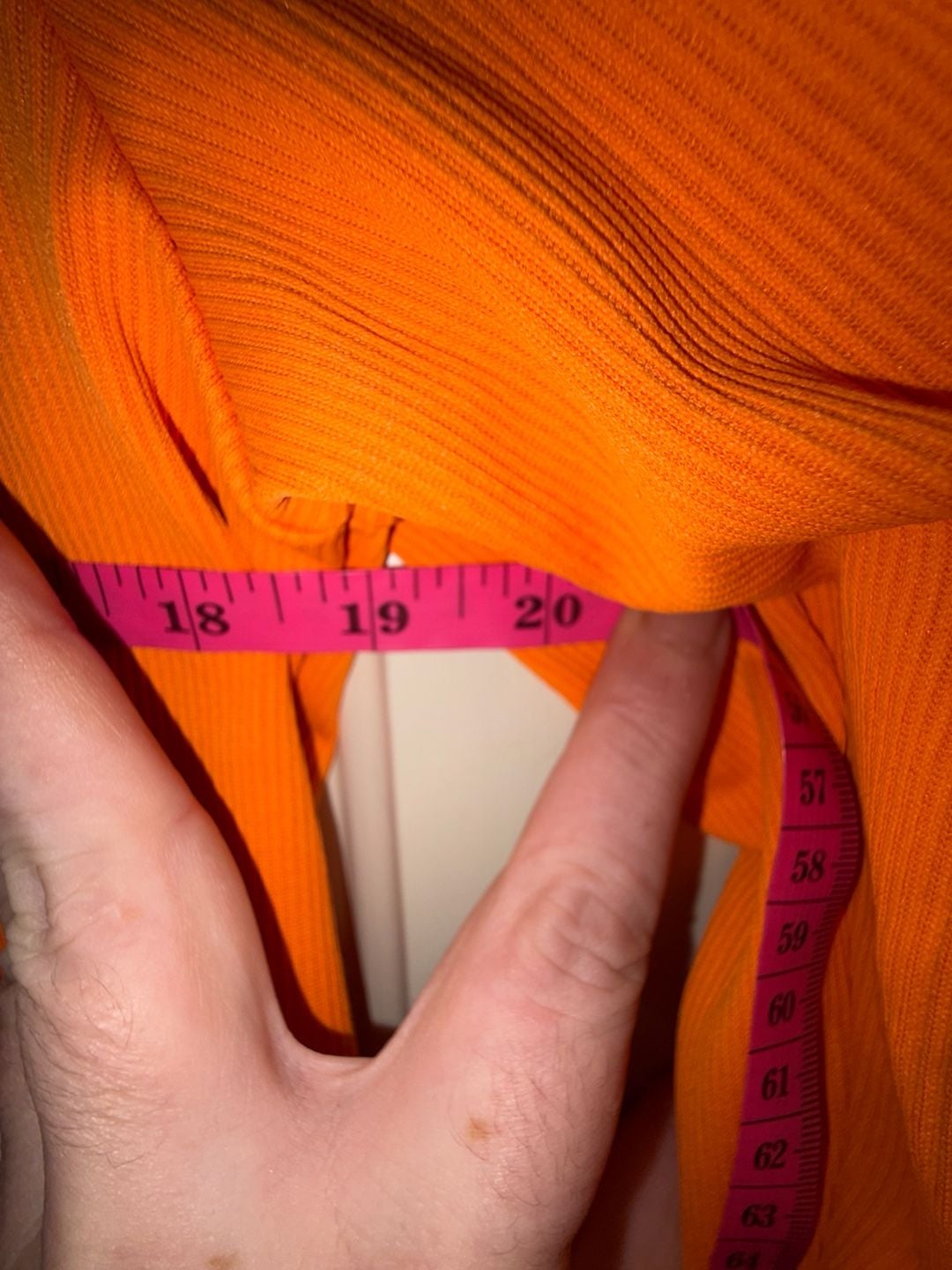 Divided H&M Full Zip Workout Jacket Size XL Orange Thumbholes 6