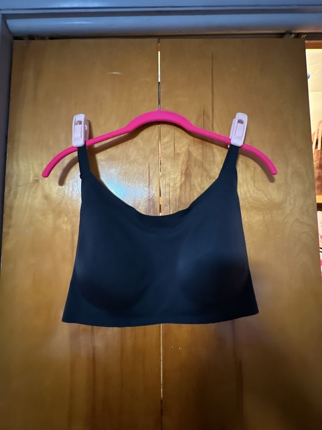 Uniqlo AIRism Seamless Bra Size XL Black Wireless Bralette 2