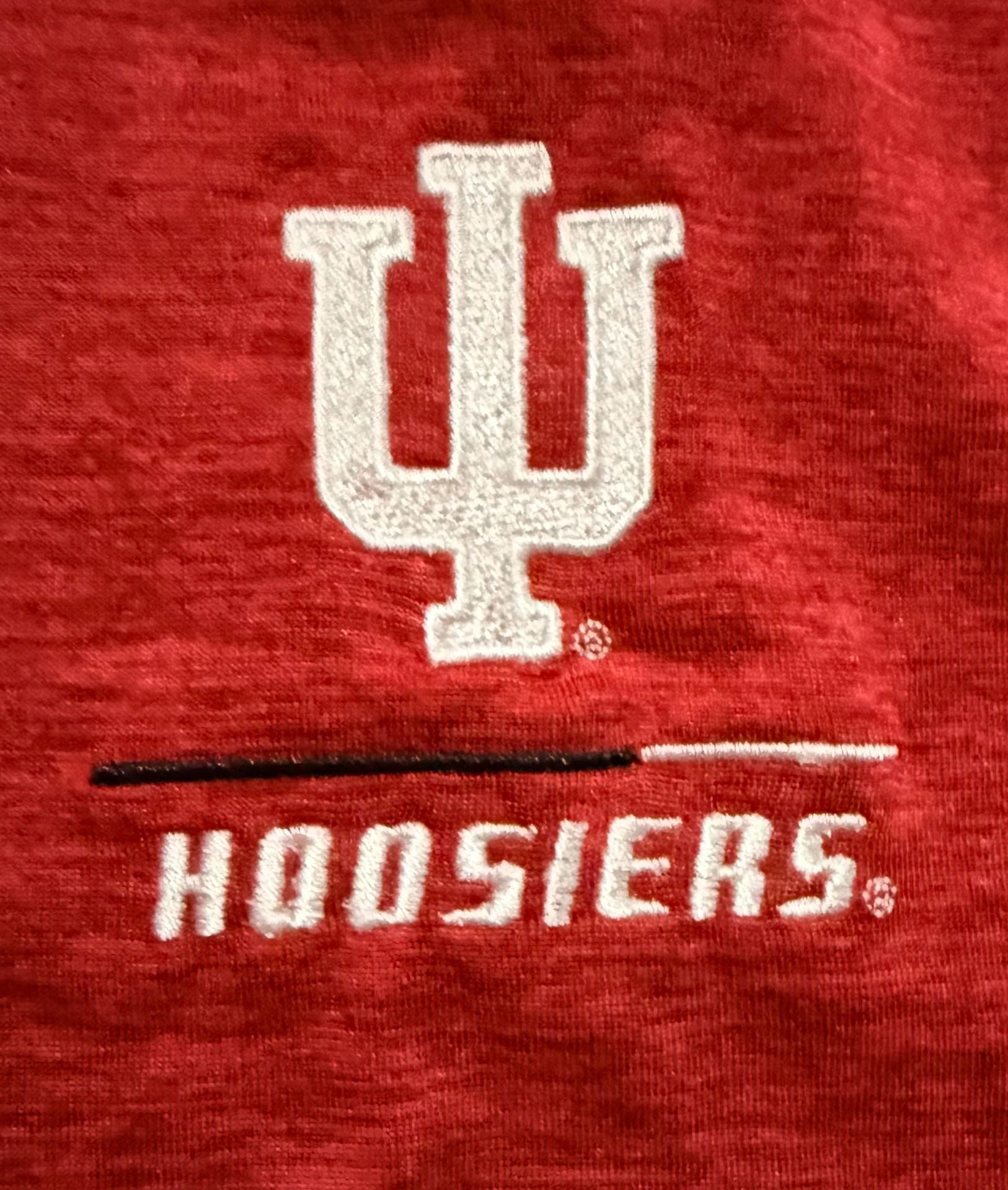 Champion Indiana Hoosiers Polo Size 2XL Red Heather Golf Shirt New 8