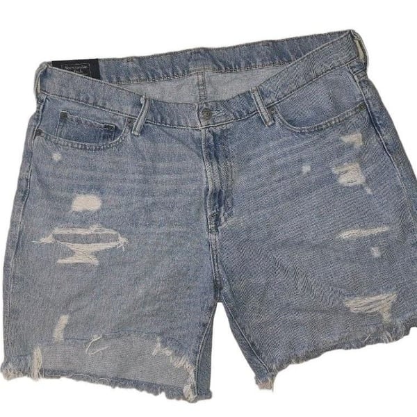 Abercrombie & Fitch Denim Shorts Distressed
