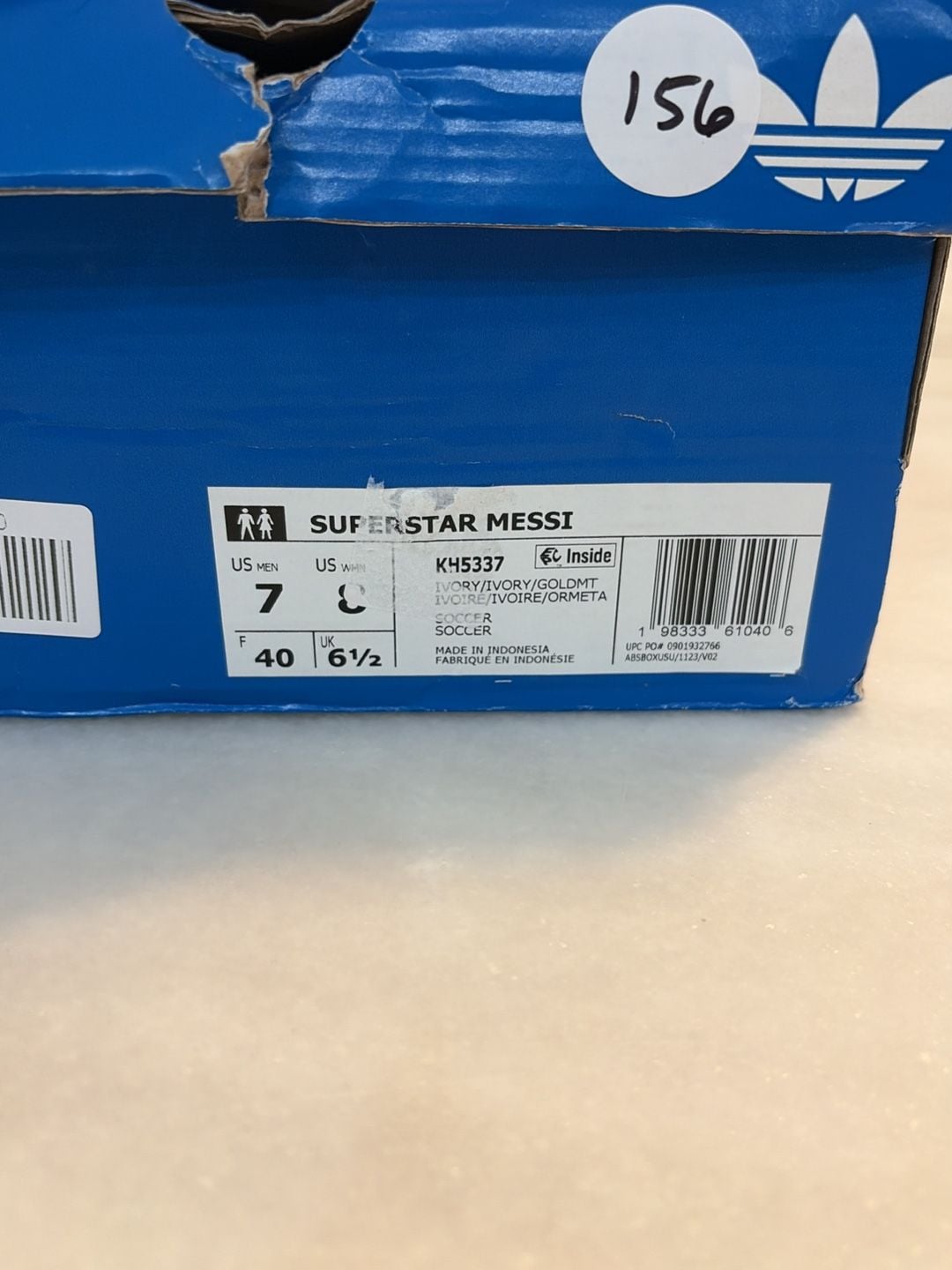 Adidas Superstar Messi Size M7/W8 White Sneakers With Box 8