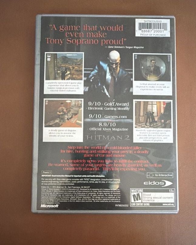 Hitman 2 Silent Assassin Platinum Hits CIB Xbox 2