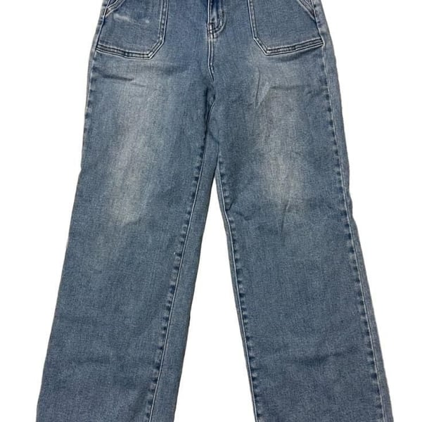 Just USA Jeans Size 16 Blue Wide Leg Denim Pants
