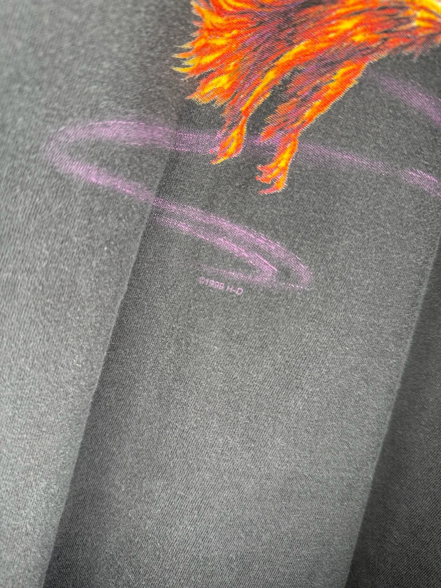 Harley-Davidson Vintage 1999 Fiery Eagle Graphic T-Shirt Black 3