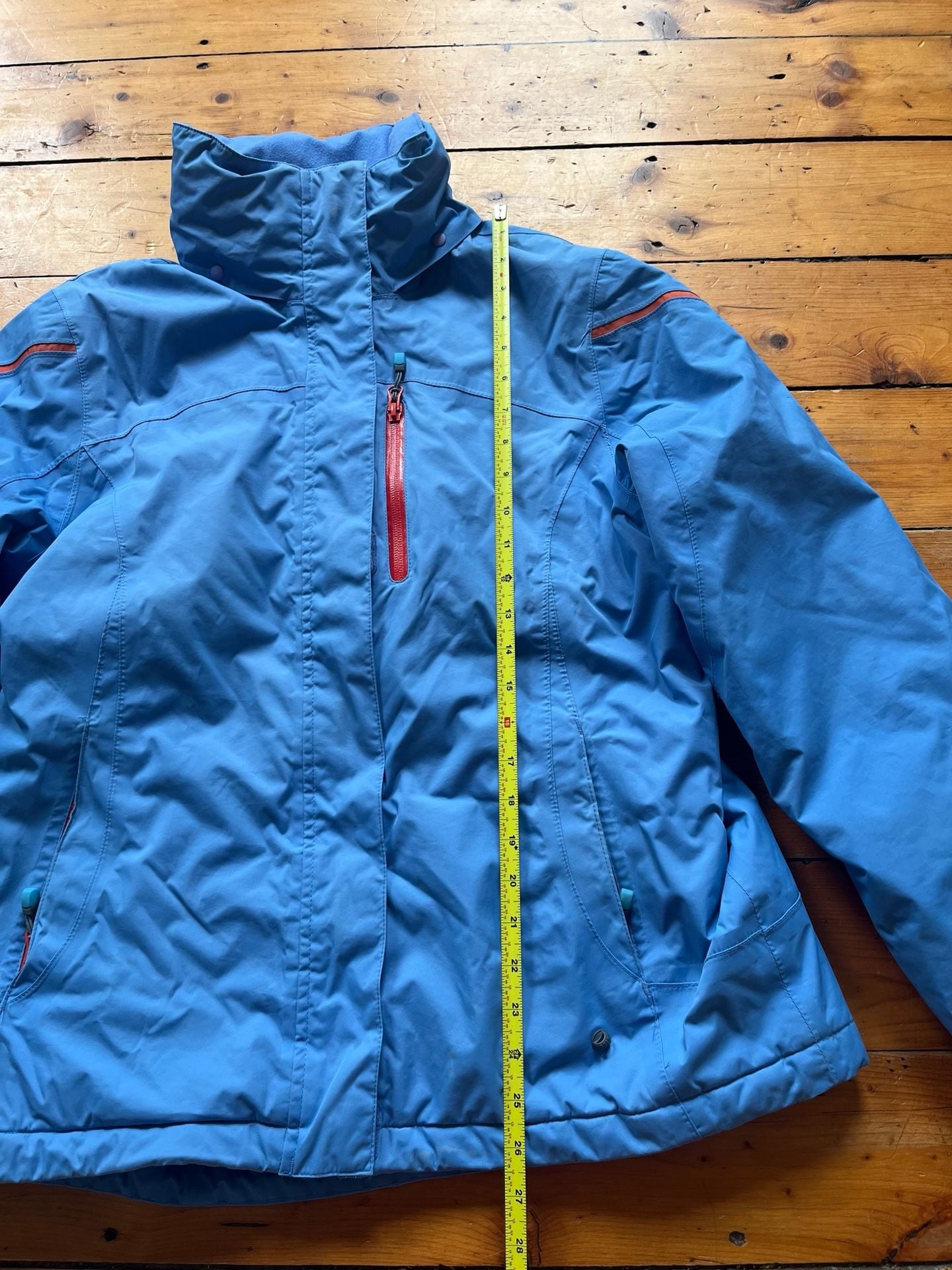 Lands End Winter Jacket Size L 14-16 Blue Insulated Ski Coat 4