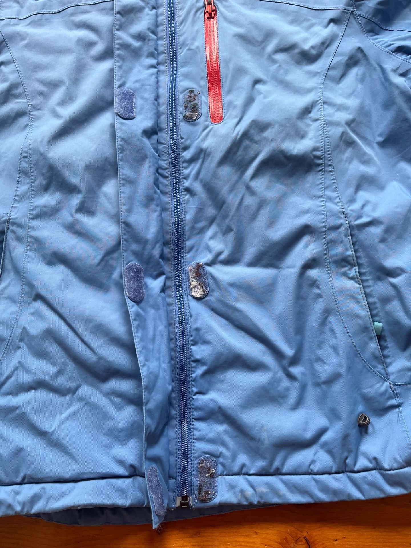 Lands End Winter Jacket Size L 14-16 Blue Insulated Ski Coat 9