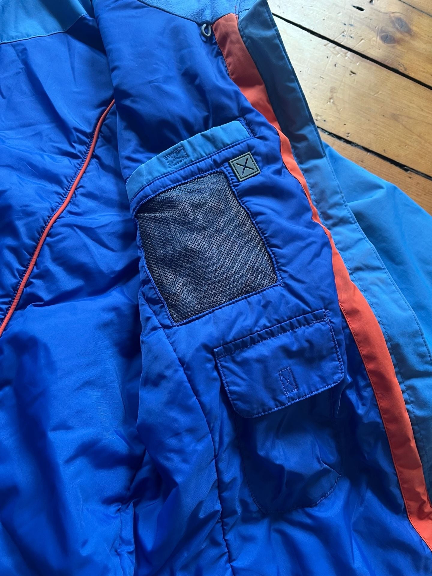 Lands End Winter Jacket Size L 14-16 Blue Insulated Ski Coat 15
