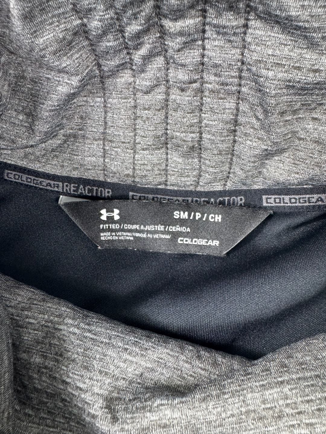 Under Armour ColdGear Reactor Vest Size SM Black Gray Quilted 5