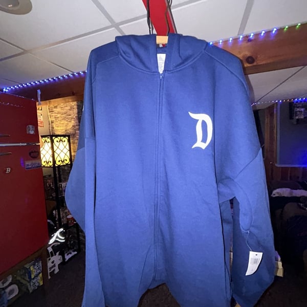 Disney Disneyland Zip-Up Hoodie Size XL Blue Authentic Original Est 1955