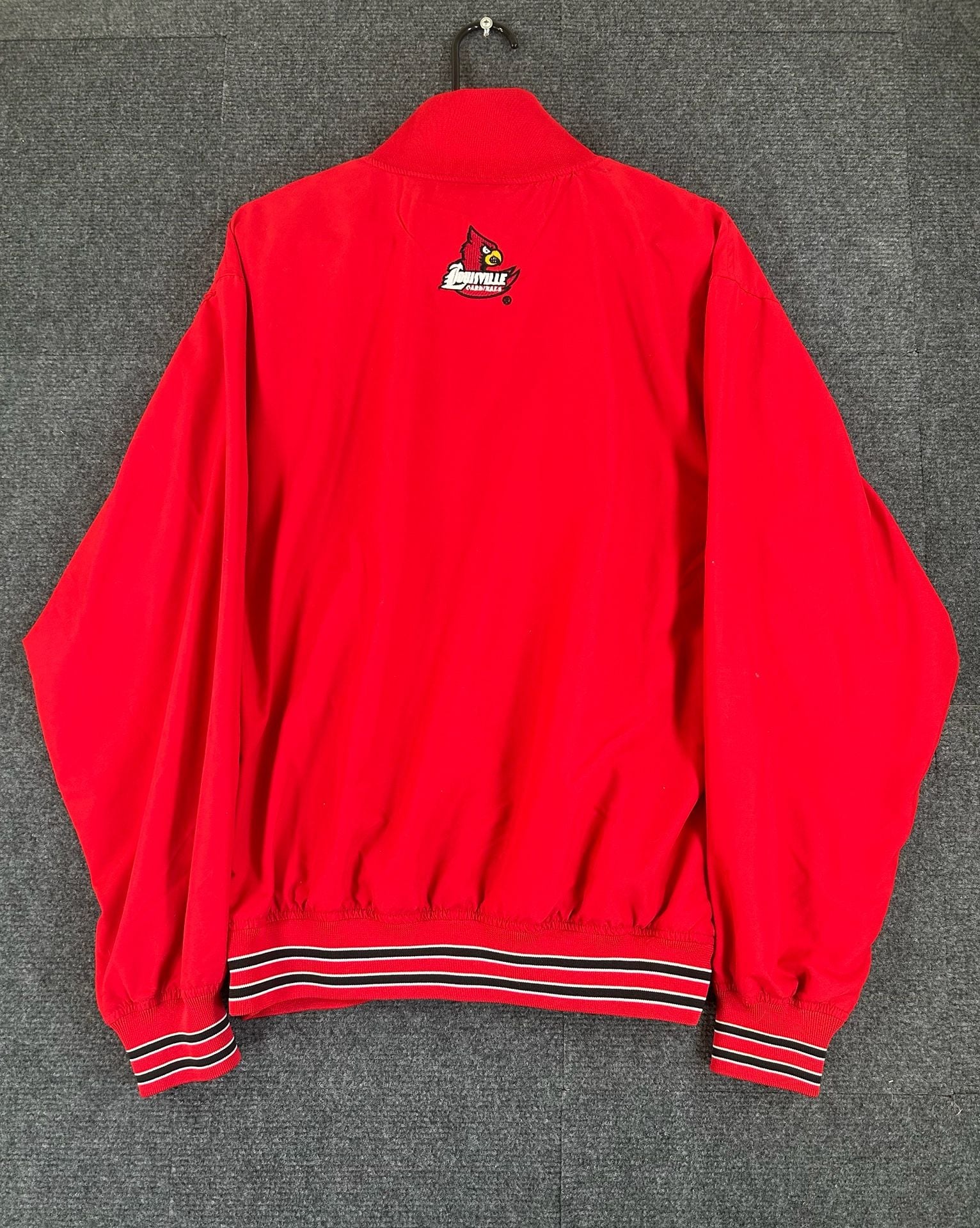 Team Pride Louisville Cardinals 1/4 Zip Jacket Size M Red Pullover 11