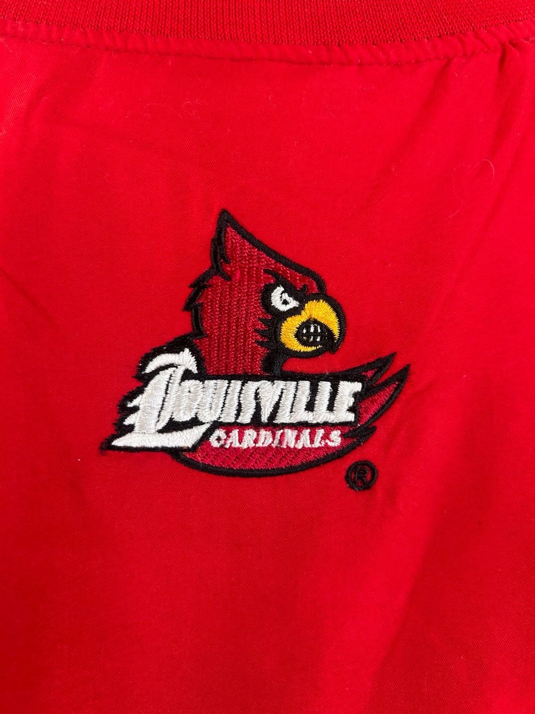 Team Pride Louisville Cardinals 1/4 Zip Jacket Size M Red Pullover 12