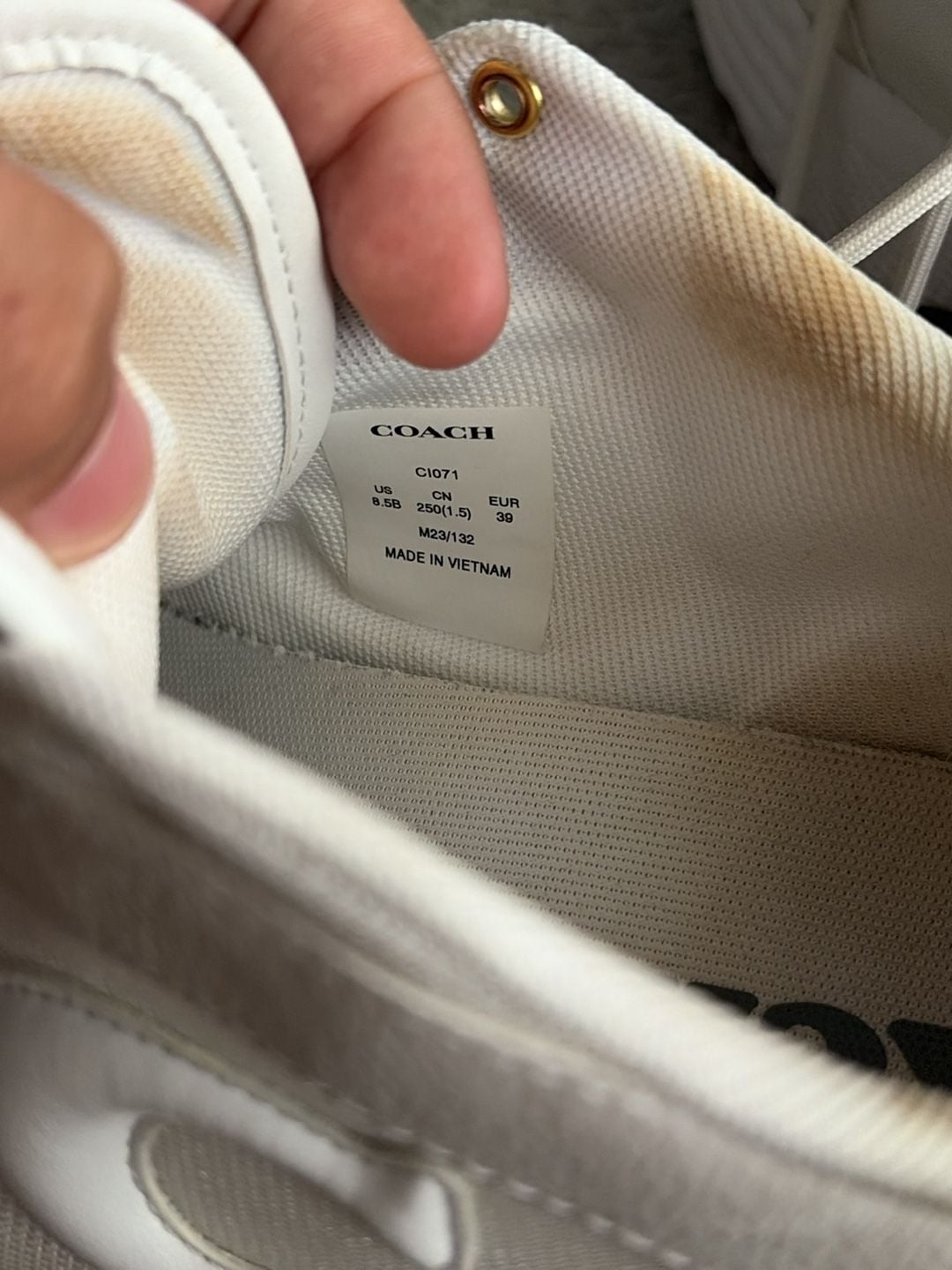 Coach Strider Sneaker Size 8.5B White 4