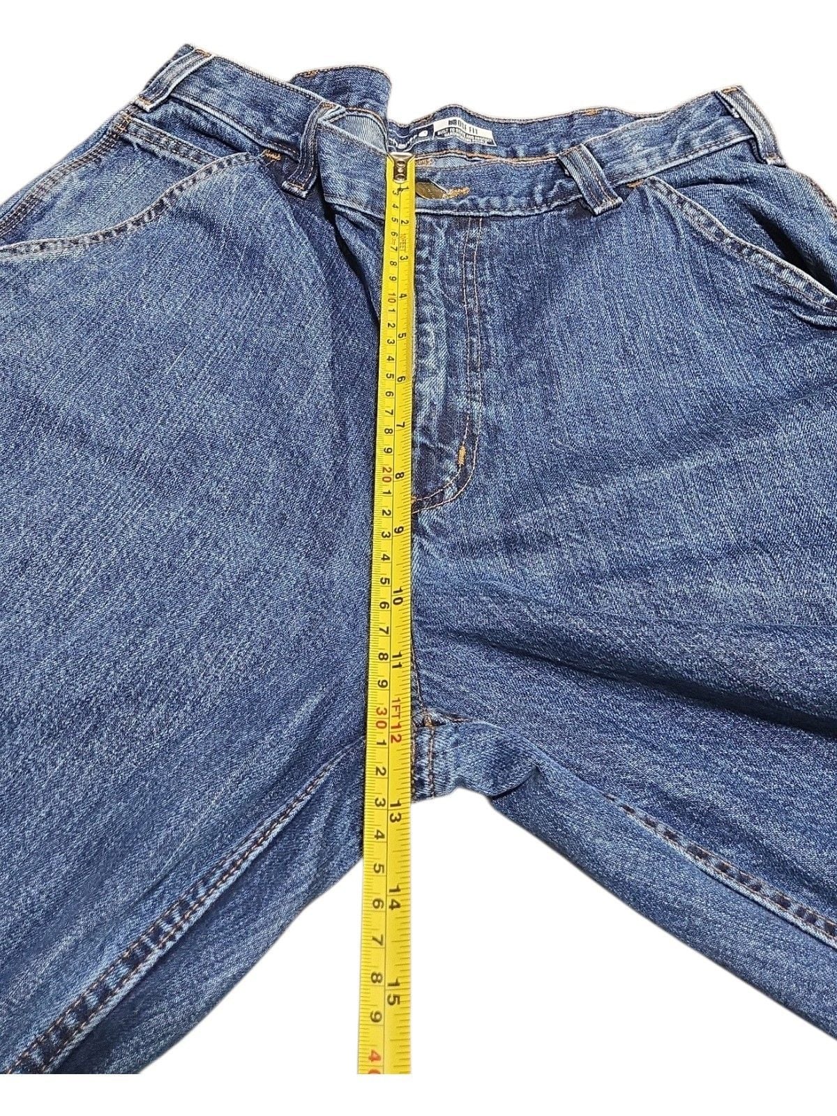 Carhartt Loose Fit Carpenter Jeans Size 32x28 Blue Cotton Denim 10