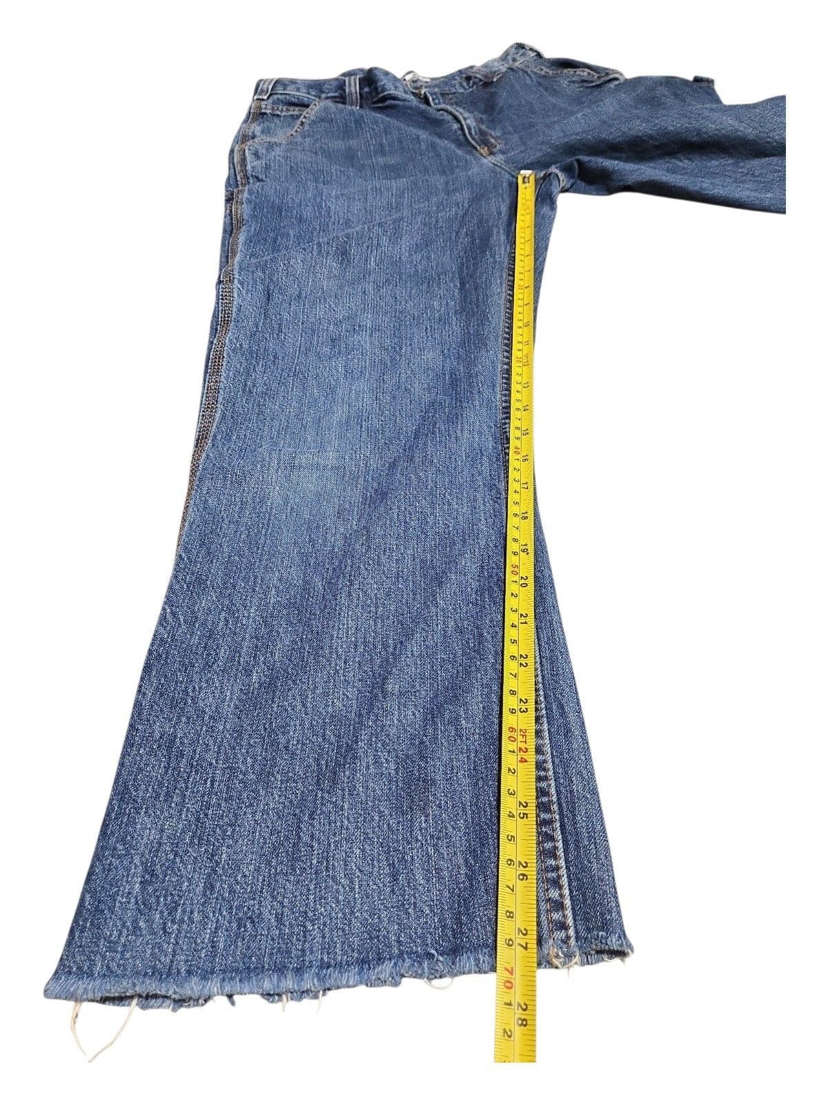 Carhartt Loose Fit Carpenter Jeans Size 32x28 Blue Cotton Denim 11
