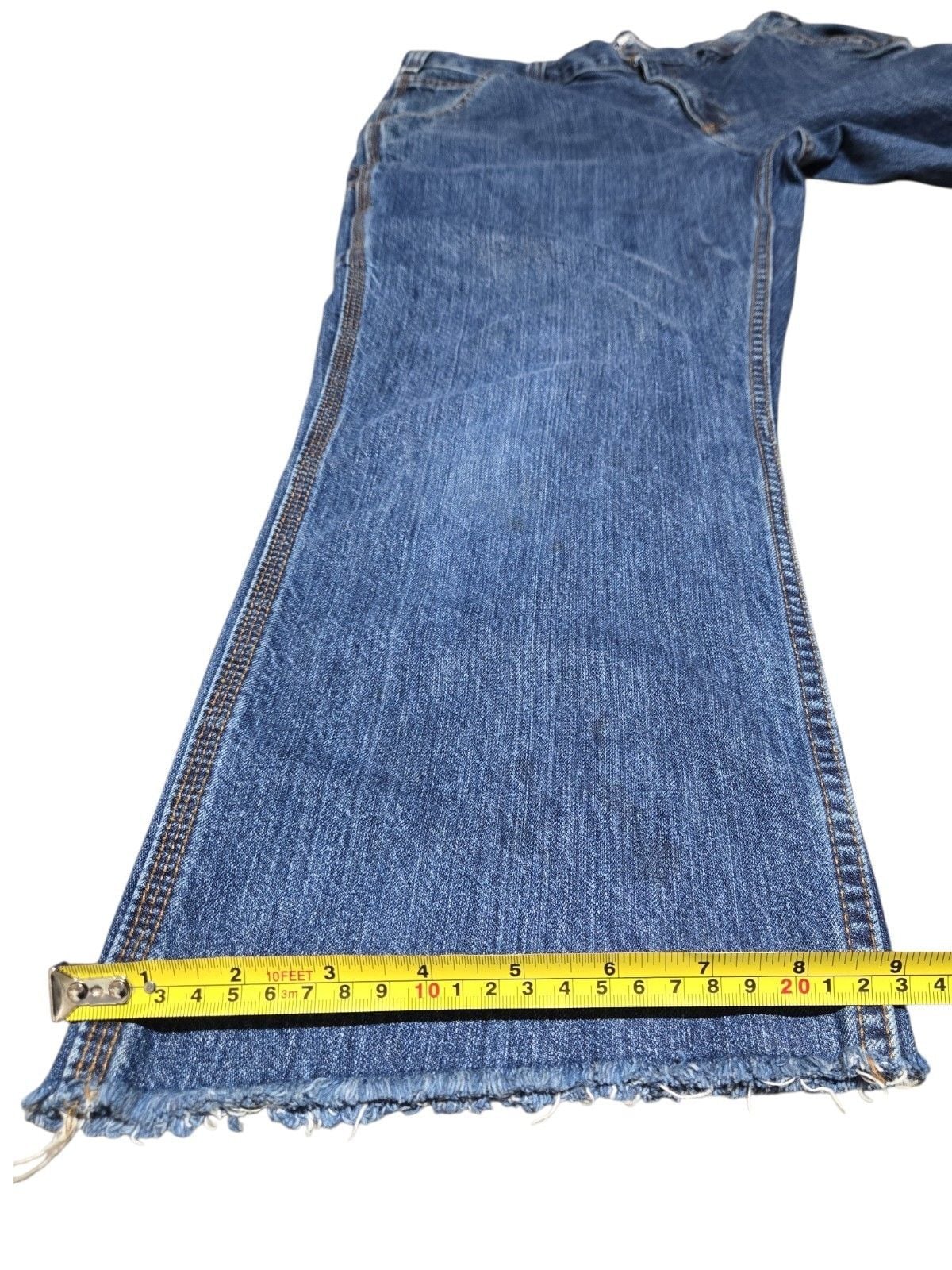 Carhartt Loose Fit Carpenter Jeans Size 32x28 Blue Cotton Denim 13