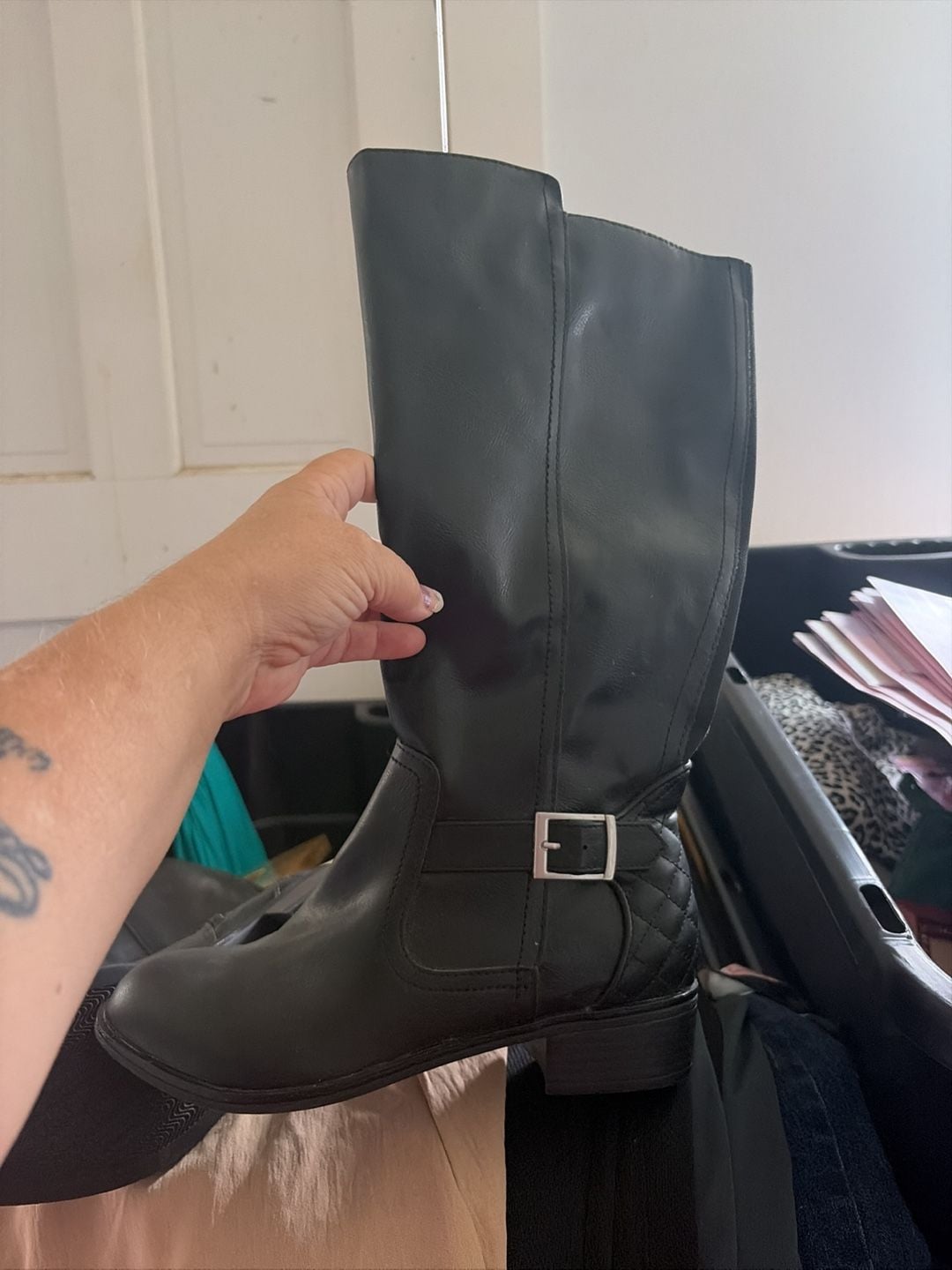 Arizona Size 8M Black Riding Boots 2