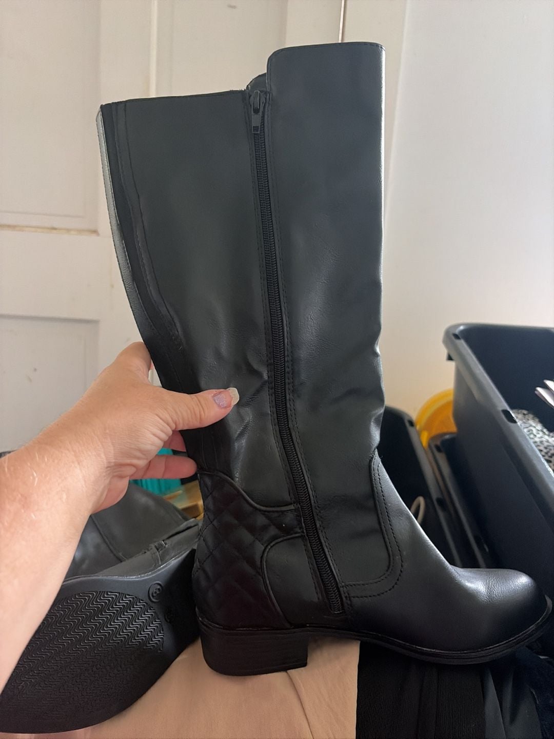 Arizona Size 8M Black Riding Boots 3