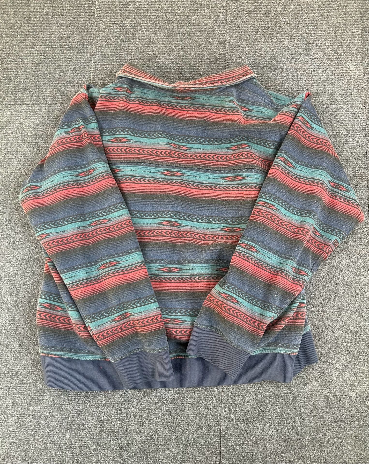 Ariat Retro Fit Aztec Southwestern Pullover Sweatshirt Size XL 9