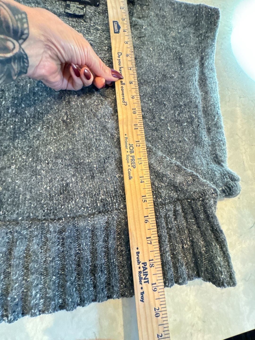 I.B. Diffusion Sweater Vest Size med pet Gray V-Neck Silk Blend 5