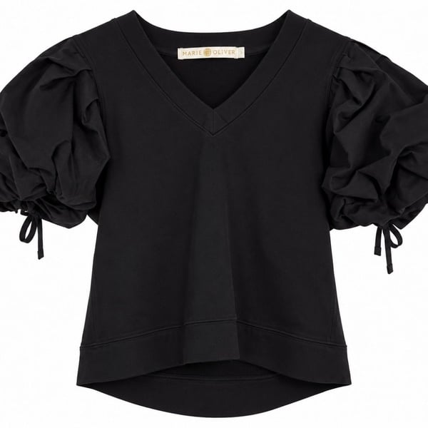 Marie Oliver Viva Popover Top Size S Navy