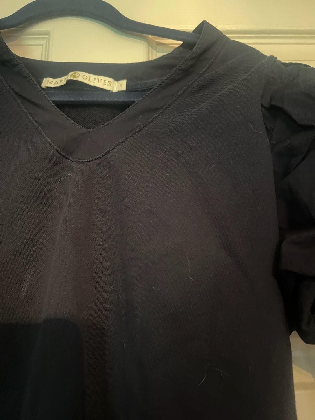 Marie Oliver Viva Popover Top Size S Navy 3