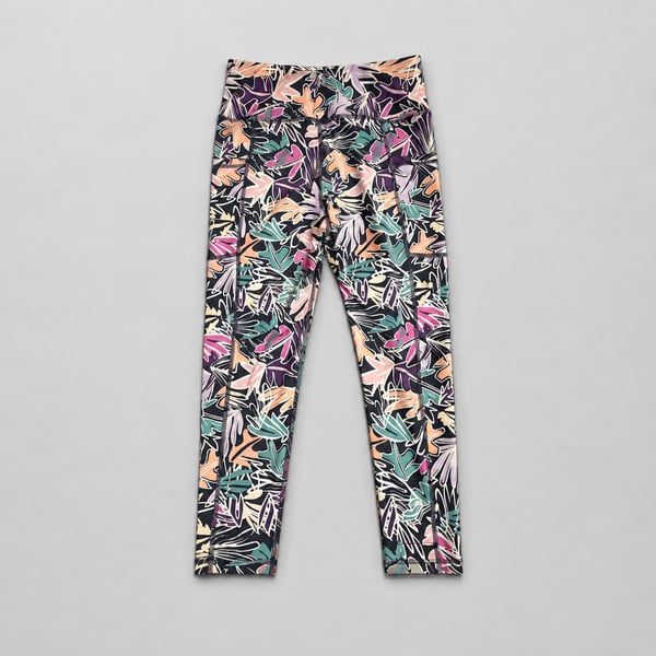 Ideology Hibiscus Garden Floral Print Yoga Athletic Leggings XS