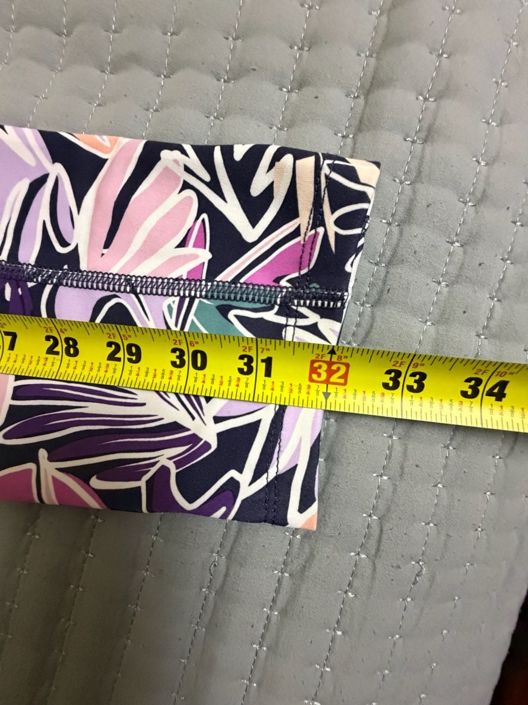 Ideology Hibiscus Garden Floral Print Yoga Athletic Leggings XS 7