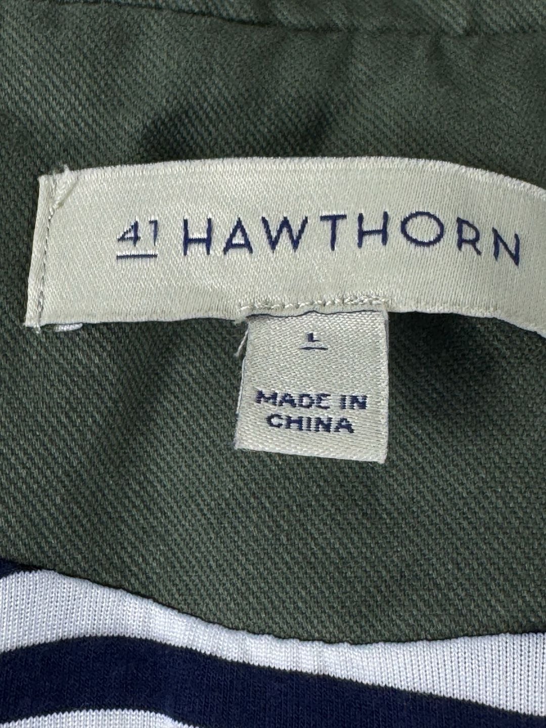 41 Hawthorn Utility Anorak Jacket Size L Green Cotton Hooded Military 3