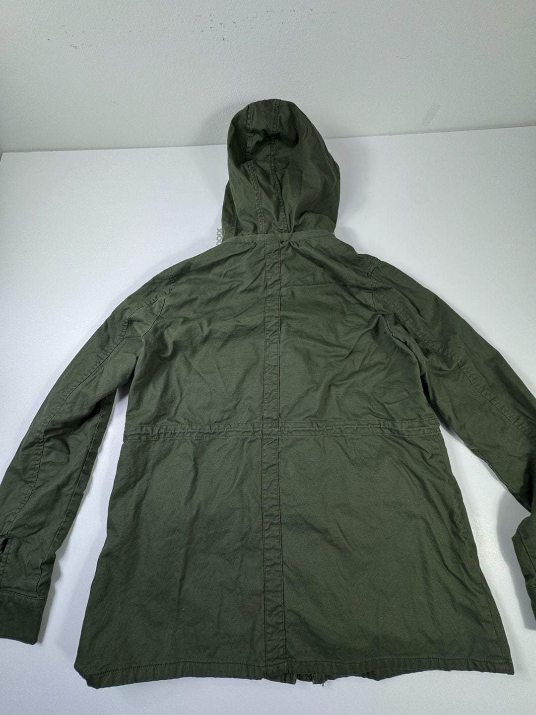 41 Hawthorn Utility Anorak Jacket Size L Green Cotton Hooded Military 11