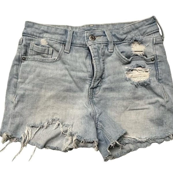 Old Navy Og Straight Shorts Size 2 High Rise Distressed Denim