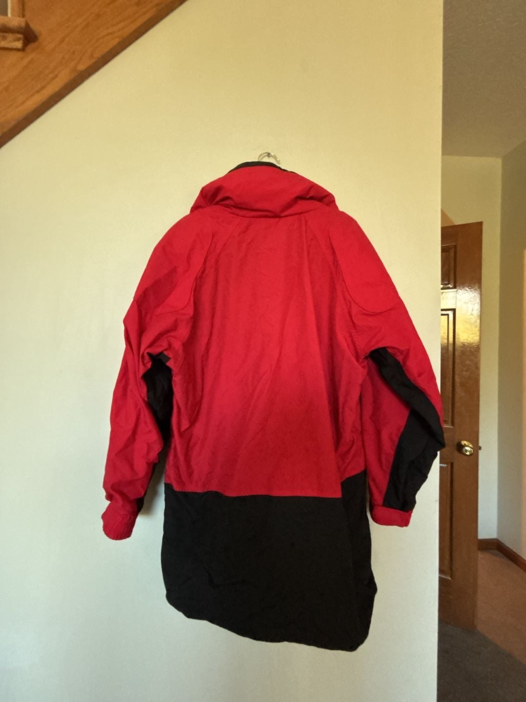 Fila Alpine Ski Jacket Size M Red Black Pullover Anorak Hooded 11