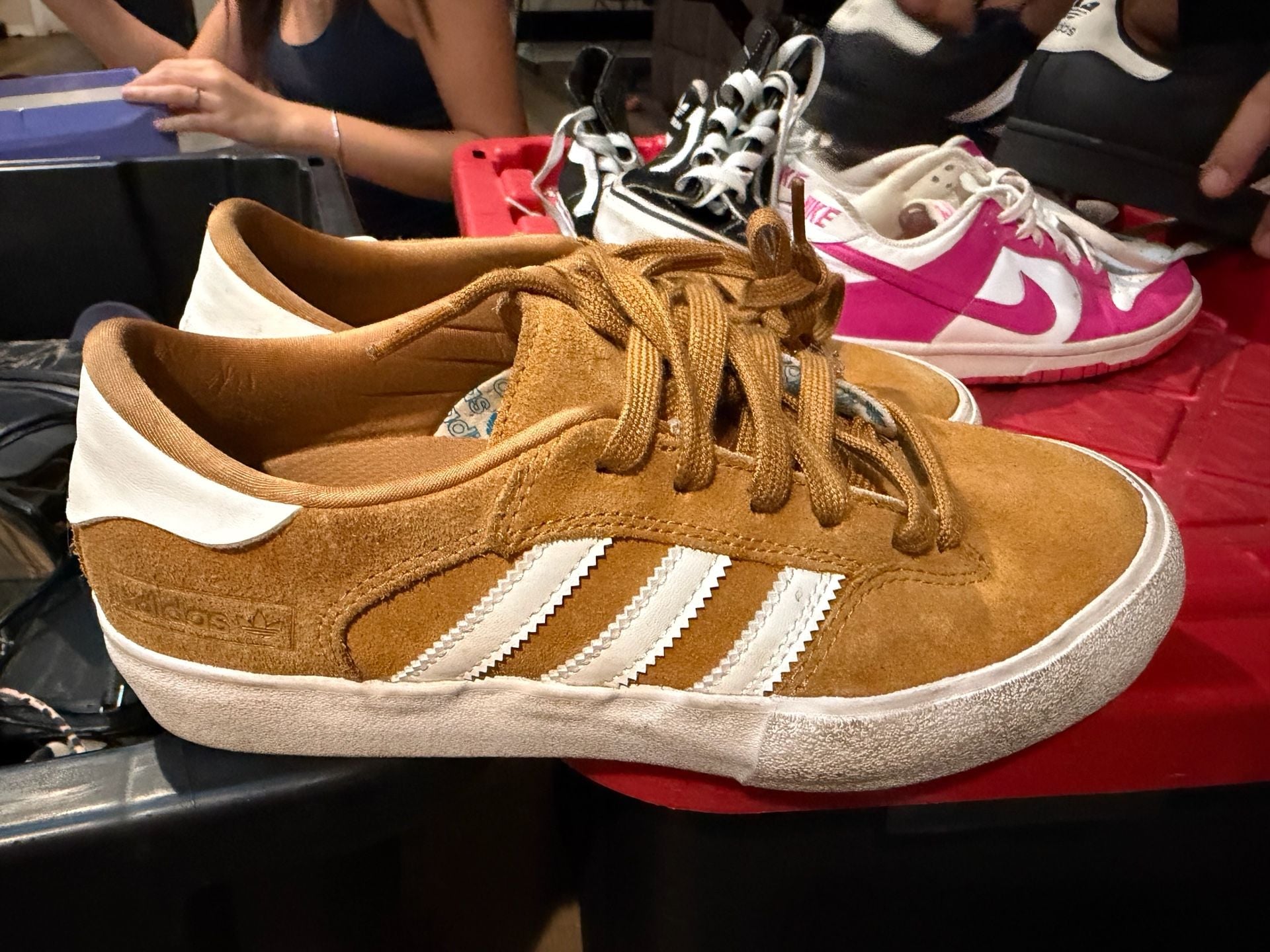 Adidas Matchbreak Super Size 5.5 Brown Suede Skateboarding Shoes 1