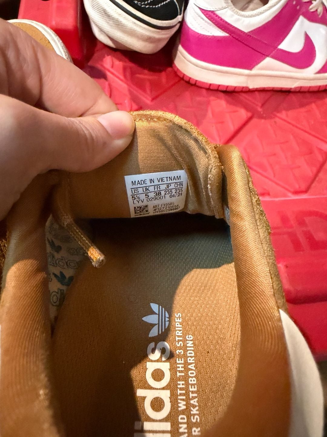 Adidas Matchbreak Super Size 5.5 Brown Suede Skateboarding Shoes 3