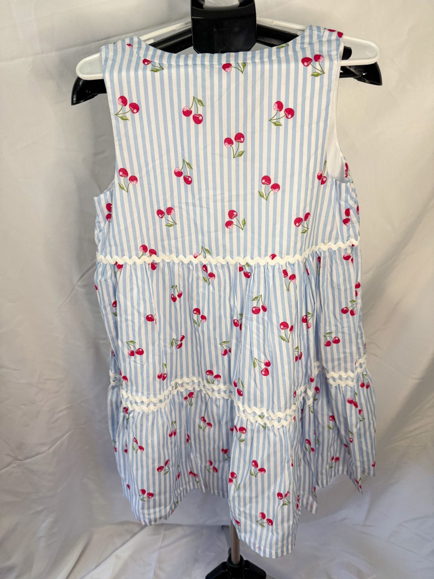 Rachel Zoe NWT Dress Size 2 Blue White Striped Cherry 5