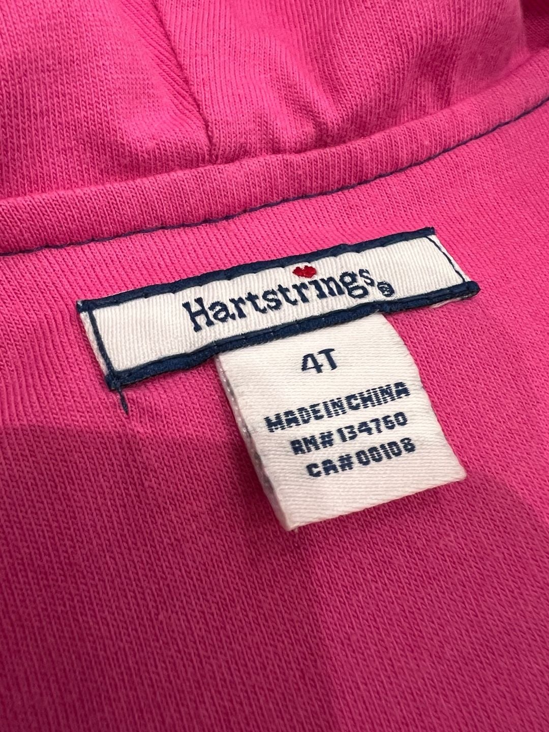 Hartstrings Raincoat Size 4T Blue Pink Floral Hooded Jacket 5