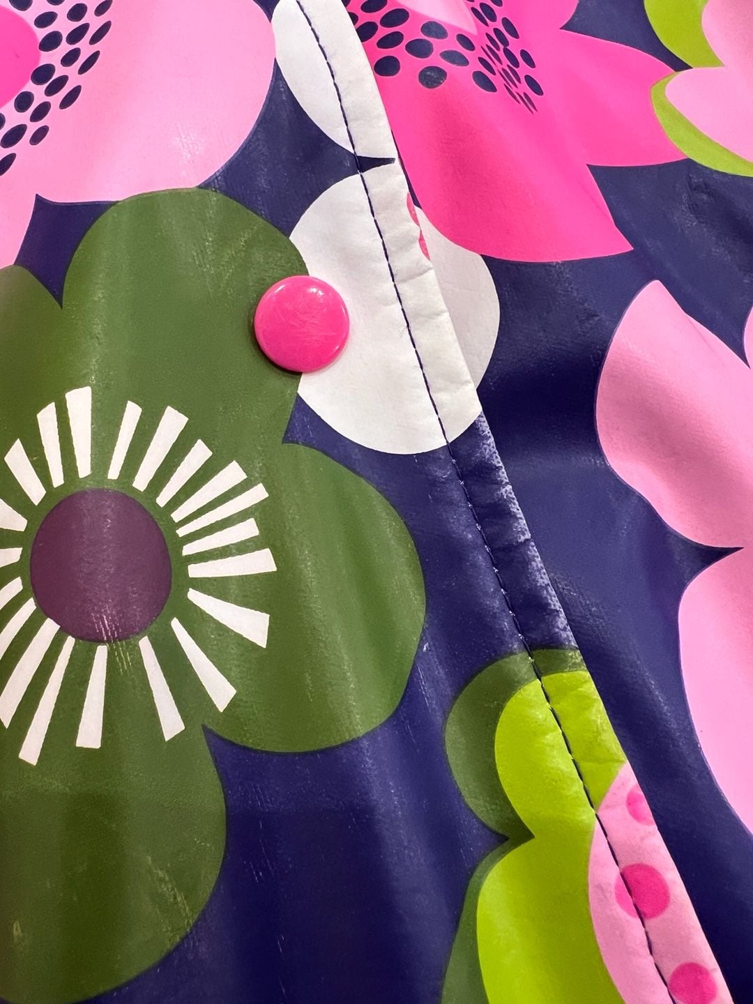 Hartstrings Raincoat Size 4T Blue Pink Floral Hooded Jacket 6