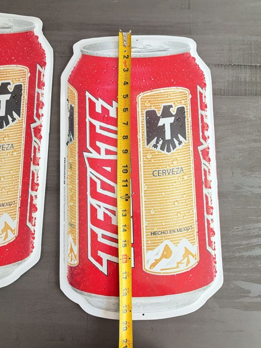 Tecate Beer Can Metal Sign Lot of 2 7