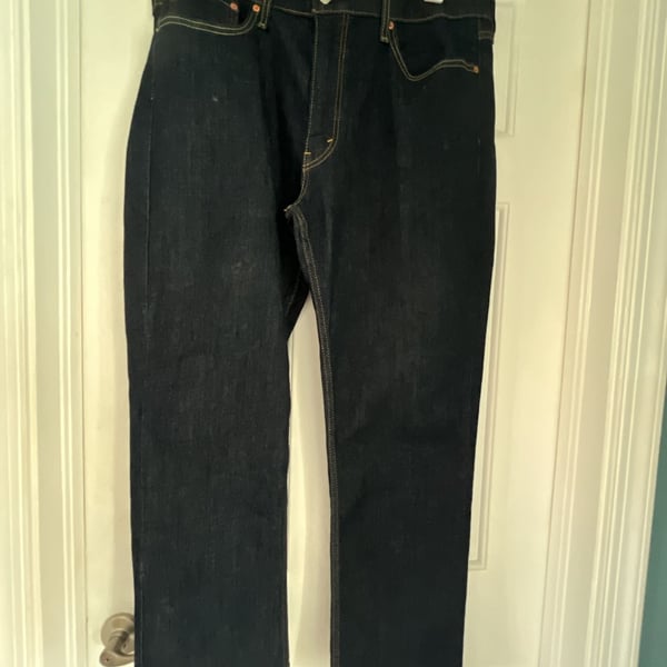Levi's 514 Jeans Size 38x30 Dark Wash Straight Leg Denim