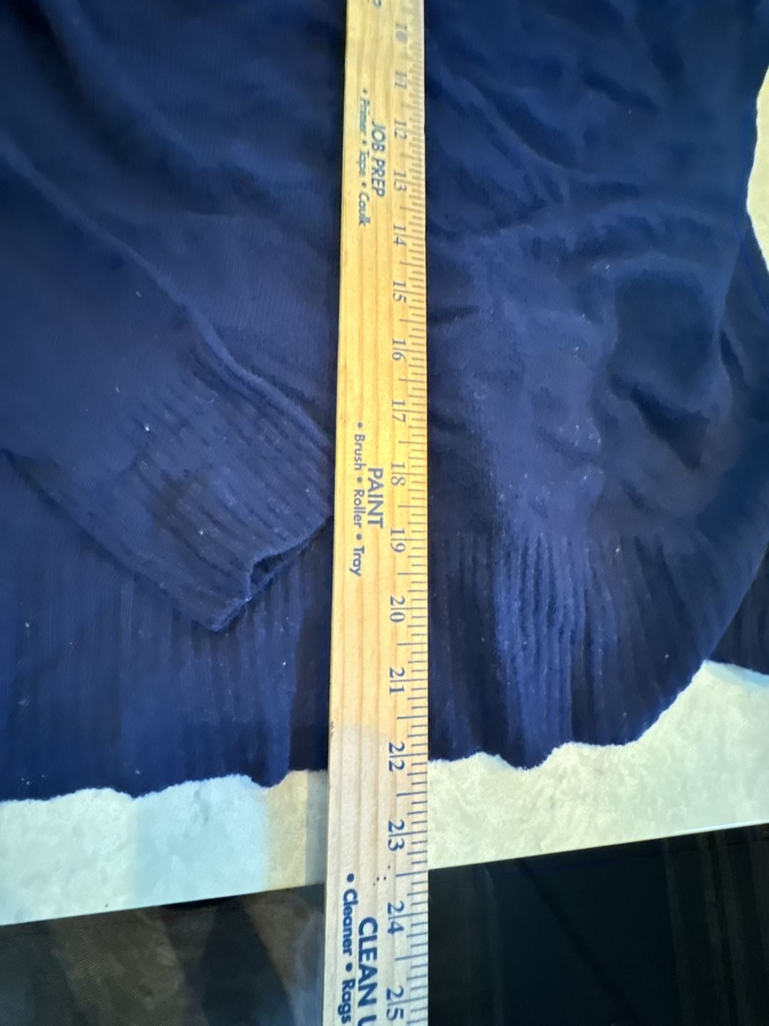Hewitts V-Neck Sweater Size L Blue Lambs Wool Pullover 5